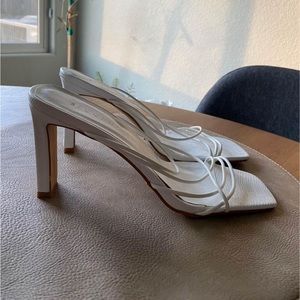 Billini white minimal heels